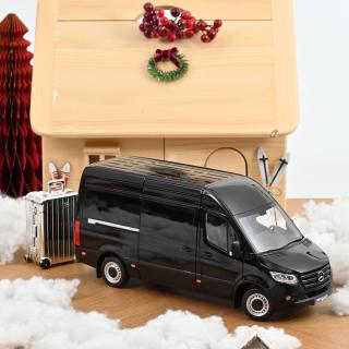 Mercedes-Benz Sprinter 2018 Black  Norev 1:18 Metallmodell