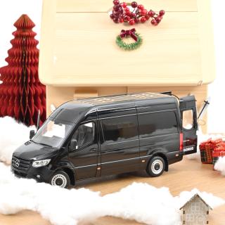 Mercedes-Benz Sprinter 2018 Black  Norev 1:18 Metallmodell