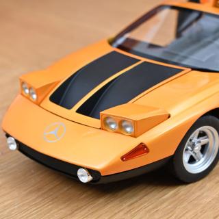 Mercedes-Benz C 111/II 1970 White Autumn metallic 1:18 Norev 1:18 Metallmodell 2 Türen, ausfahrbare Scheinwerfer, Kofferraum und Motorhaube  zu öffnen!