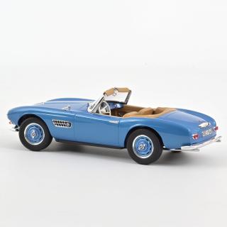 BMW 507 Cabriolet 1957 Blue  Norev 1:18 Metallmodell (Türen/Hauben nicht zu öffnen!)