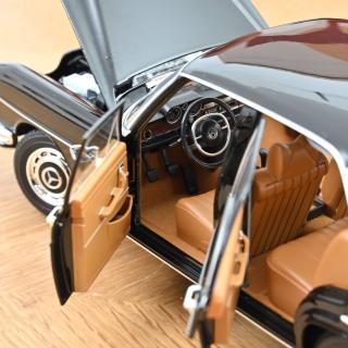 Mercedes-Benz 280 SE 1968 Black (Reprod 2026) Norev 1:18 Metallmodell 4 Türen, Motorhaube und Kofferraum zu öffnen!
