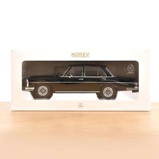 Mercedes-Benz 280 SE 1968 Black (Reprod 2026) Norev 1:18 Metallmodell 4 Türen, Motorhaube und Kofferraum zu öffnen!