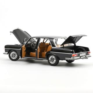 Mercedes-Benz 280 SE 1968 Black (Reprod 2026) Norev 1:18 Metallmodell 4 Türen, Motorhaube und Kofferraum zu öffnen!