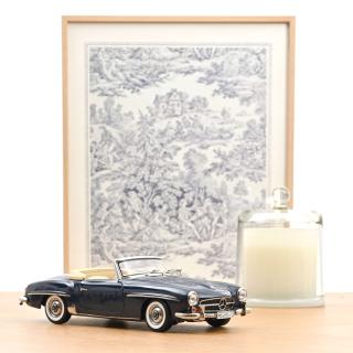 Mercedes-Benz 190 SL 1957 Middle Blue  Norev 1:18 Metallmodell 2 Türen, Motorhaube und Kofferraum zu öffnen!