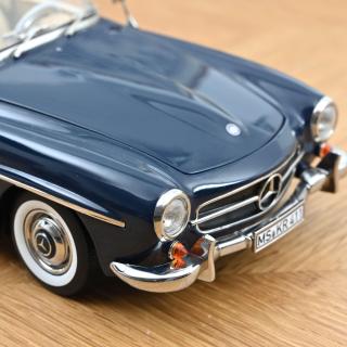 Mercedes-Benz 190 SL 1957 Middle Blue  Norev 1:18 Metallmodell 2 Türen, Motorhaube und Kofferraum zu öffnen!
