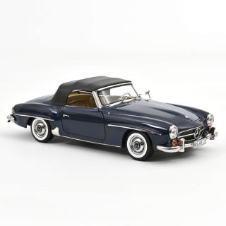 Mercedes-Benz 190 SL 1957 Middle Blue  Norev 1:18 Metallmodell 2 Türen, Motorhaube und Kofferraum zu öffnen!