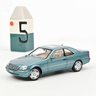 Mercedes-Benz CL600 Coupé 1997 - Blue metallic Norev 1:18 Metallmodell 2 Türen, Motorhaube und Kofferraum zu öffnen!