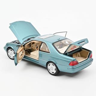 Mercedes-Benz CL600 Coupé 1997 - Blue metallic Norev 1:18 Metallmodell 2 Türen, Motorhaube und Kofferraum zu öffnen!