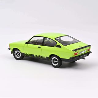 Opel Kadett Rallye 2.0 E 1977 - Green Norev 1:18 Metallmodell (Türen/Hauben nicht zu öffnen!)