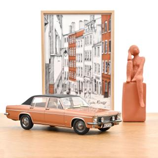 Opel Diplomat V8 1969 Copper Red 1:18 Norev 1:18 Metallmodell (Türen/Hauben nicht zu öffnen!)