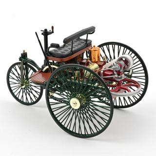 Benz Patent-Motorwagen 1886 Green NOREV 1:18 Metallmodell (Türen/Hauben nicht zu öffnen!) Wiederauflage