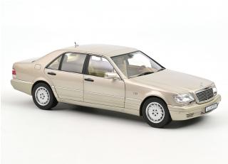 Mercedes-Benz S600 1997 Silver Norev 1:18 Metallmodell 4 Türen, Motorhaube und Kofferraum zu öffnen!