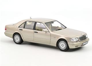 Mercedes-Benz S600 1997 Silver Norev 1:18 Metallmodell 4 Türen, Motorhaube und Kofferraum zu öffnen!