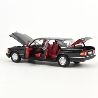 Mercedes-Benz 560 SEL 1991 Black   Norev 1:18 Metallmodell 4 Türen, Motorhaube und Kofferraum zu öffnen!