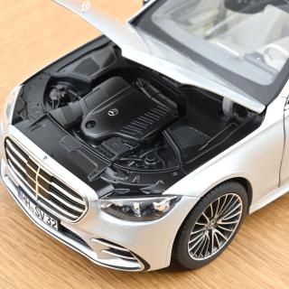 Mercedes-Benz S-Class AMG-Line 2021 Brillant Silver 1:18 Norev 1:18 Metallmodell 4 Türen, Motorhaube und Kofferraum zu öffnen!