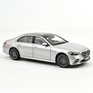 Mercedes-Benz S-Class AMG-Line 2021 Brillant Silver 1:18 Norev 1:18 Metallmodell 4 Türen, Motorhaube und Kofferraum zu öffnen!