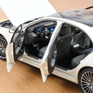 Mercedes-Benz S-Class AMG-Line 2021 White  Norev 1:18 Metallmodell 4 Türen, Motorhaube und Kofferraum zu öffnen!