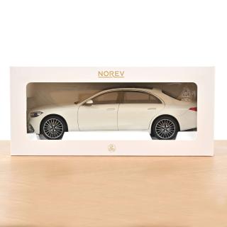Mercedes-Benz S-Class AMG-Line 2021 White  Norev 1:18 Metallmodell 4 Türen, Motorhaube und Kofferraum zu öffnen!