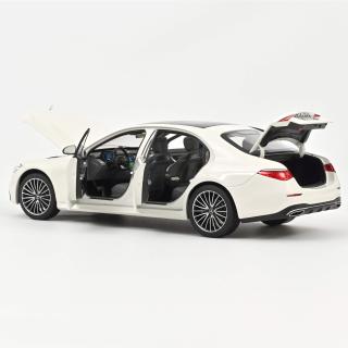 Mercedes-Benz S-Class AMG-Line 2021 White  Norev 1:18 Metallmodell 4 Türen, Motorhaube und Kofferraum zu öffnen!