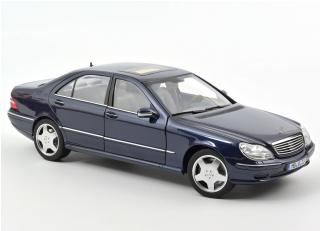 Mercedes-Benz S55 AMG 2000 Blue metallic  Norev 1:18 Metallmodell 4 Türen, Motorhaube und Kofferraum zu öffnen!