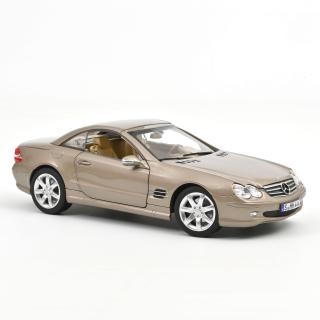 Mercedes-Benz SL 500 2003 Travertine Beige  Norev 1:18 Metallmodell 2 Türen, Motorhaube und Kofferraum zu öffnen!