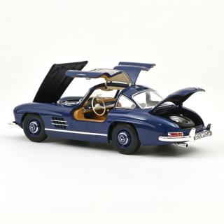Mercedes-Benz 300 SL 1954 Blue  Norev 1:18 Metallmodell (2 Türen, Motorhaube und Heckklappe zu öffnen!)