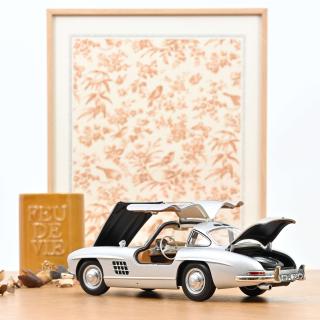 Mercedes-Benz 300 SL 1954 Silver   Norev 1:18 Metallmodell 2 Türen, Motorhaube und Kofferraum zu öffnen!