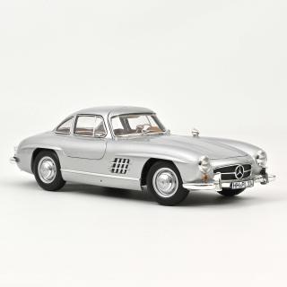 Mercedes-Benz 300 SL 1954 Silver   Norev 1:18 Metallmodell 2 Türen, Motorhaube und Kofferraum zu öffnen!