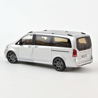 Mercedes-Benz V-Class AMG-Line 2018 Silver Norev 1:18 Metallmodell 3 Türen und Kofferraum zu öffnen!