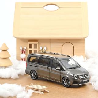 Mercedes-Benz V-Class AMG-Line 2018 Indium Grey 1:18 Norev 1:18 Metallmodell 3 Türen und Kofferraum zu öffnen!