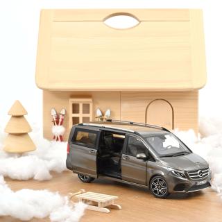 Mercedes-Benz V-Class AMG-Line 2018 Indium Grey 1:18 Norev 1:18 Metallmodell 3 Türen und Kofferraum zu öffnen!