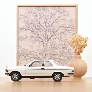 Mercedes-Benz 280 CE 1980 Weiß Norev 1:18 Metallmodell (Türen/Hauben nicht zu öffnen!)