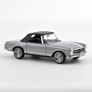 Mercedes-Benz 230 SL 1963 Grey Norev 1:18 Metallmodell 2 Türen, Motorhaube und Kofferraum zu öffnen!