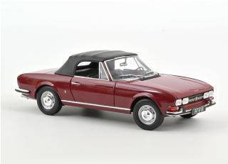 Peugeot 504 Cabriolet 1969 Andalou Red  Norev 1:18 Metallmodell 2 Türen, Motorhaube und Kofferraum zu öffnen!