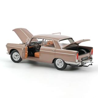 Peugeot 404 1965 - Brown metallic with Caravan Hénon Norev 1:18