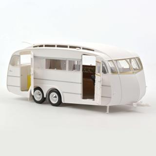 Peugeot 404 1965 - Brown metallic with Caravan Hénon Norev 1:18