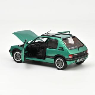 Peugeot 205 GTi Griffe with windowroof 1991 Green   Norev 1:18 Metallmodell 2 Türen und Motorhaube zu öffnen!