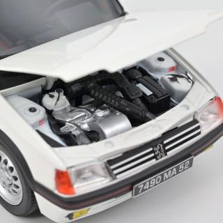 Peugeot 205 GTI 1.6 1988 - White Norev 1:18 Metallmodell 2 Türen und Motorhaube  zu öffnen!