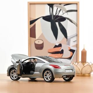 Peugeot RCZ 2010 Mercury Grey  Norev 1:18 Metallmodell 2 Türen zu öffnen!