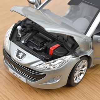 Peugeot RCZ 2010 Mercury Grey  Norev 1:18 Metallmodell 2 Türen zu öffnen!