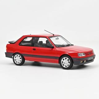 Peugeot 309 GTi 1998 - Vallelunga Red (Türen, Motorhaube... nicht zu öffnen!) Norev 1:18 Wiederauflage