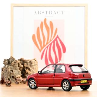 Peugeot 106 S16 1998 Diablo Red  Norev 1:18 Metallmodell  2 Türen zu öffnen!