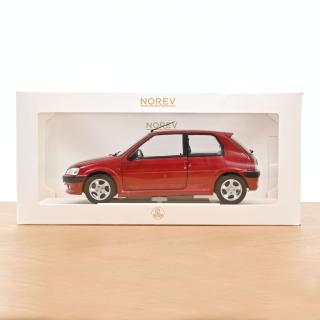 Peugeot 106 S16 1998 Diablo Red  Norev 1:18 Metallmodell  2 Türen zu öffnen!