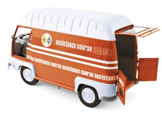 Renault Estafette 1968 - Orange \"Assistance Course\" Norev Metallmodell 1:18 (Türen zu öffnen!)