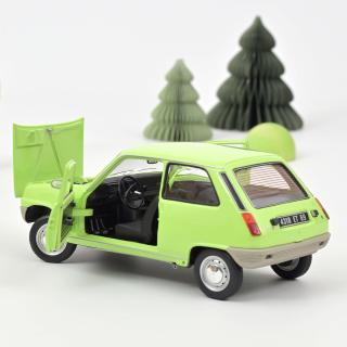 Renault 5 1972 Light Green Norev 1:18 Metallmodell 2 Türen und Motorhaube zu öffnen!