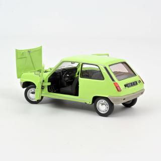 Renault 5 1972 Light Green Norev 1:18 Metallmodell 2 Türen und Motorhaube zu öffnen!