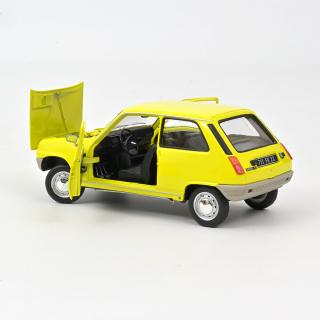 Renault 5 1974 - Yellow Norev 1:18 Metallmodell (Türen und Motorhaube zu öffnen!)