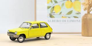 Renault 5 1974 - Yellow Norev 1:18 Metallmodell (Türen und Motorhaube zu öffnen!)