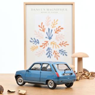 Renault 5 Alpine 1977 Alpine Blue  Norev Metallmodell 1:18 (Türen und Motorhaube zu öffnen!)