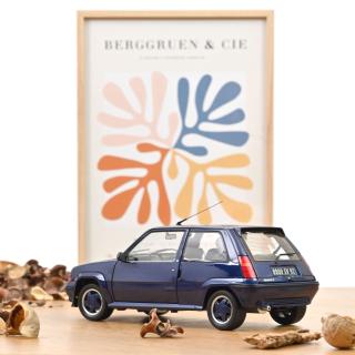 Renault Supercinq GT Turbo 1989 Alain Oreille Norev 1:18 Metallmodell 2 Türen, Motorhaube und Kofferraum zu öffnen!